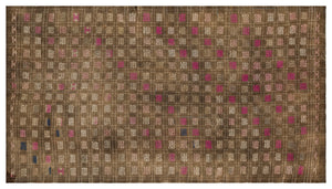 Geometric Over Dyed Kilim Rug 5'4'' x 9'10'' ft 162 x 300 cm