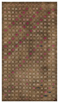 Geometric Over Dyed Kilim Rug 5'4'' x 9'10'' ft 162 x 300 cm