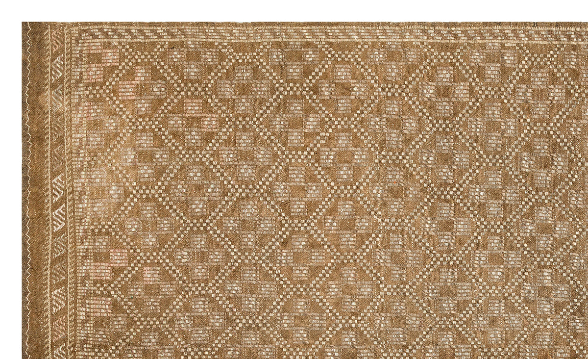 Geometric Over Dyed Kilim Rug 5&#39;5&#39;&#39; x 9&#39;1&#39;&#39; ft 165 x 278 cm