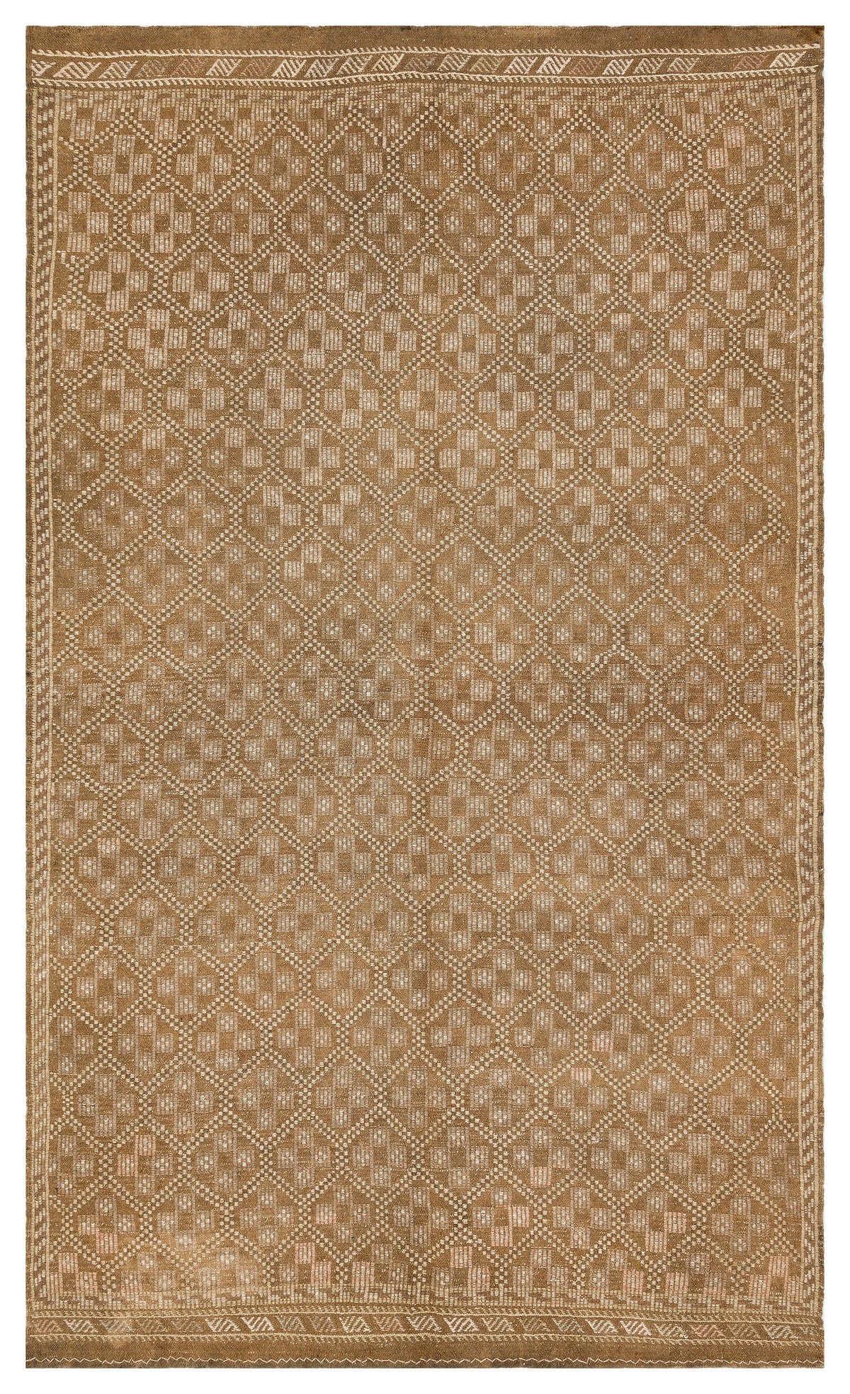 Geometric Over Dyed Kilim Rug 5&#39;5&#39;&#39; x 9&#39;1&#39;&#39; ft 165 x 278 cm