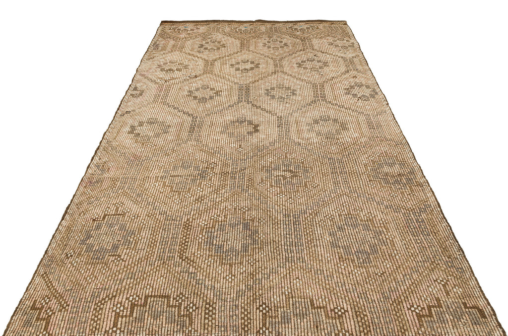 Geometric Over Dyed Kilim Rug 5'7'' x 9'7'' ft 170 x 291 cm