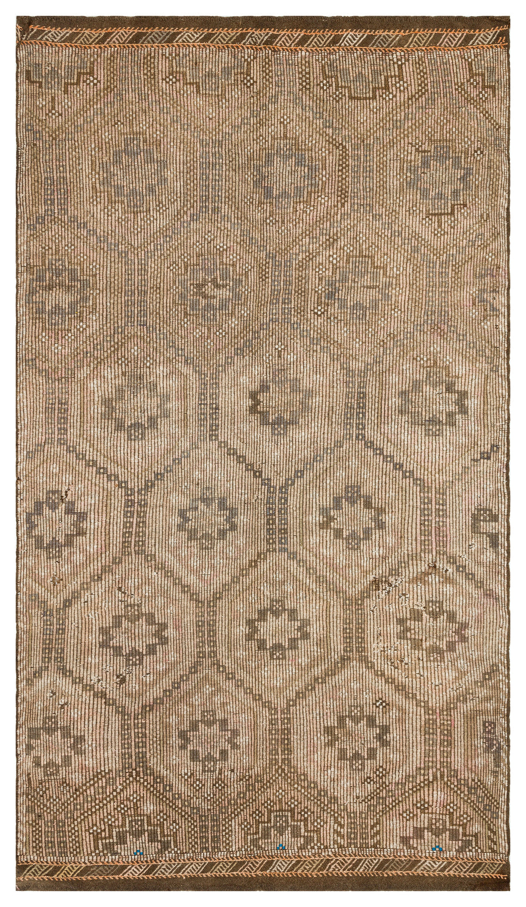 Geometric Over Dyed Kilim Rug 5'7'' x 9'7'' ft 170 x 291 cm
