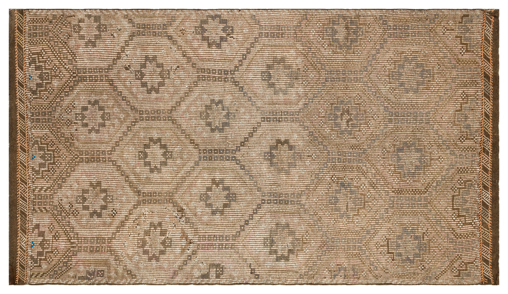 Geometric Over Dyed Kilim Rug 5'7'' x 9'7'' ft 170 x 291 cm
