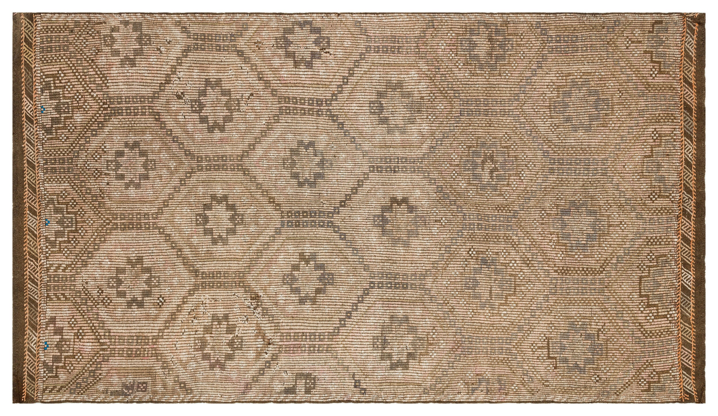 Geometric Over Dyed Kilim Rug 5'7'' x 9'7'' ft 170 x 291 cm