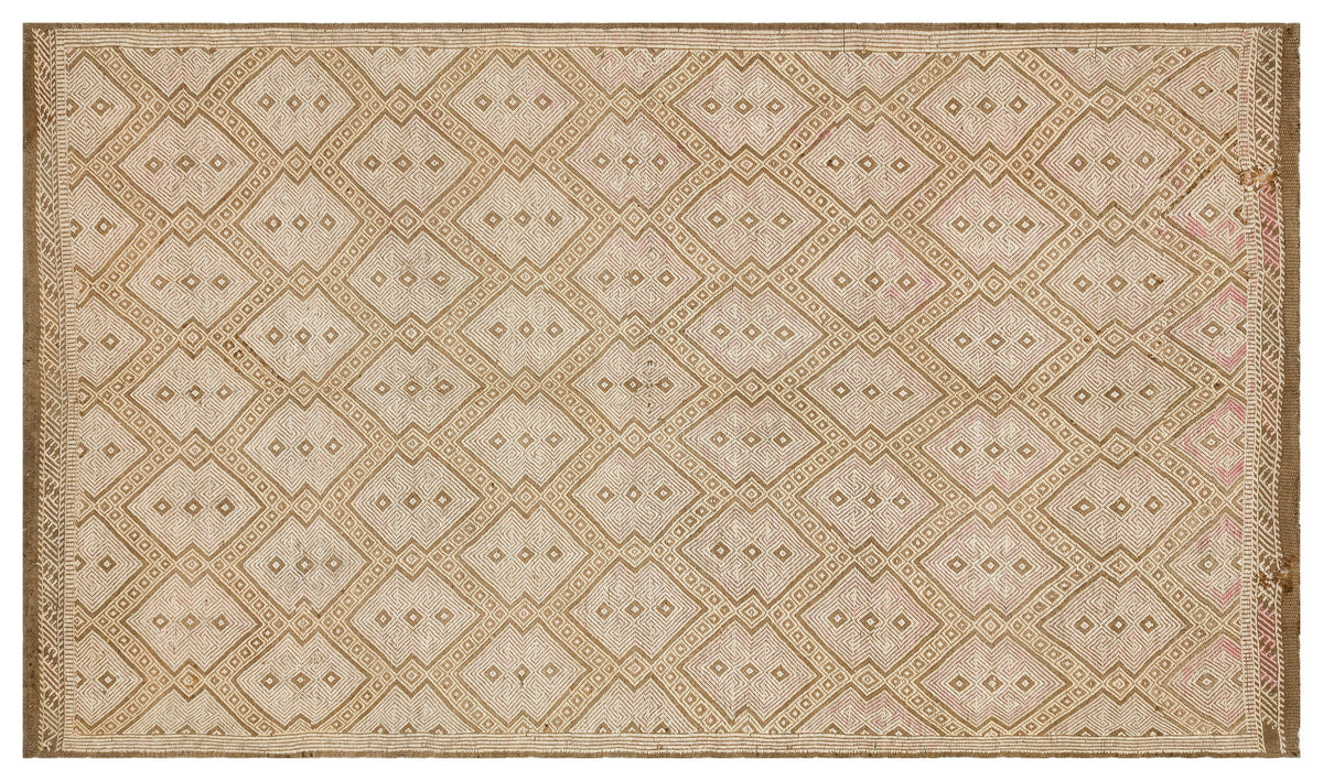 Geometric Over Dyed Kilim Rug 5&#39;7&#39;&#39; x 9&#39;9&#39;&#39; ft 170 x 297 cm