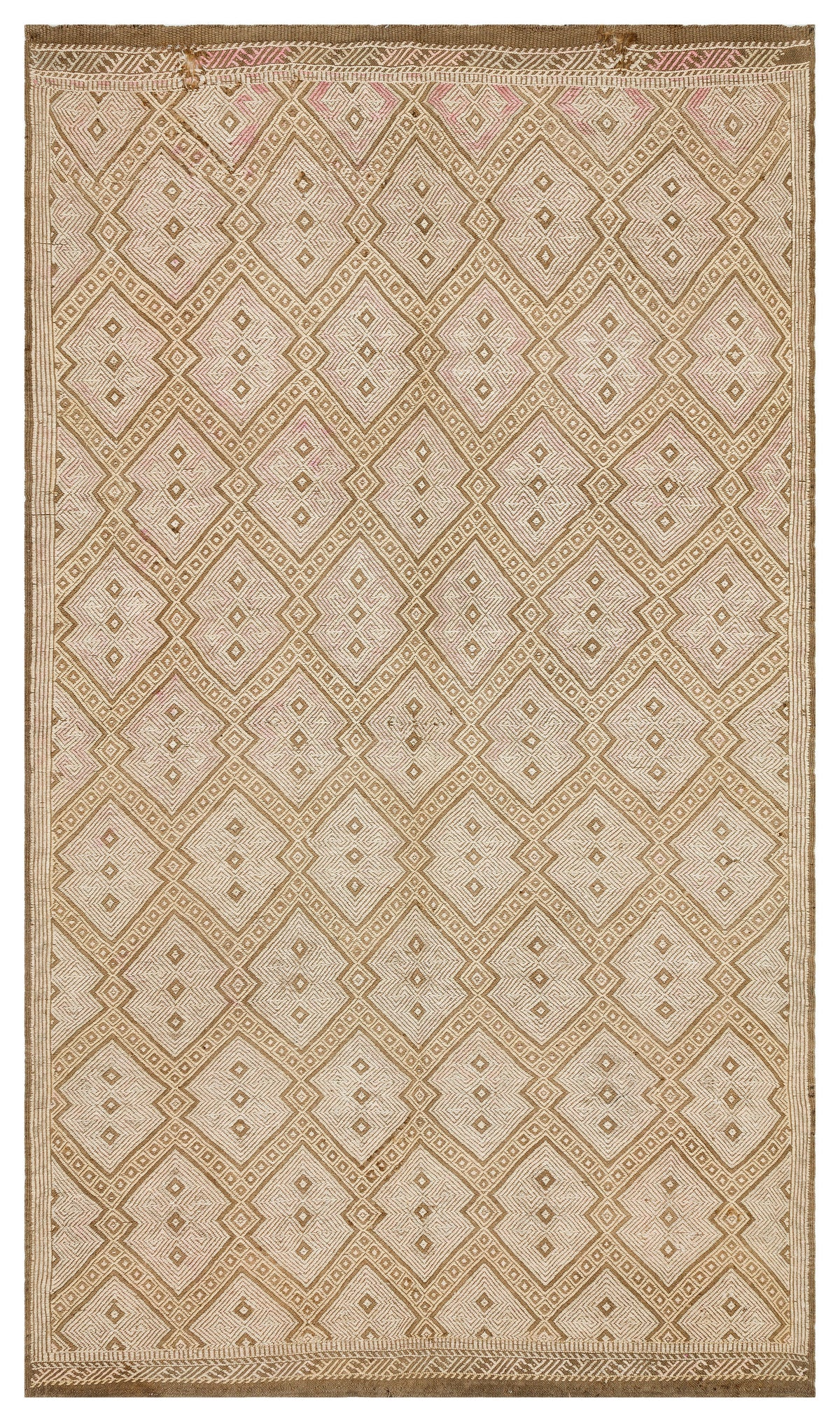 Geometric Over Dyed Kilim Rug 5&#39;7&#39;&#39; x 9&#39;9&#39;&#39; ft 170 x 297 cm