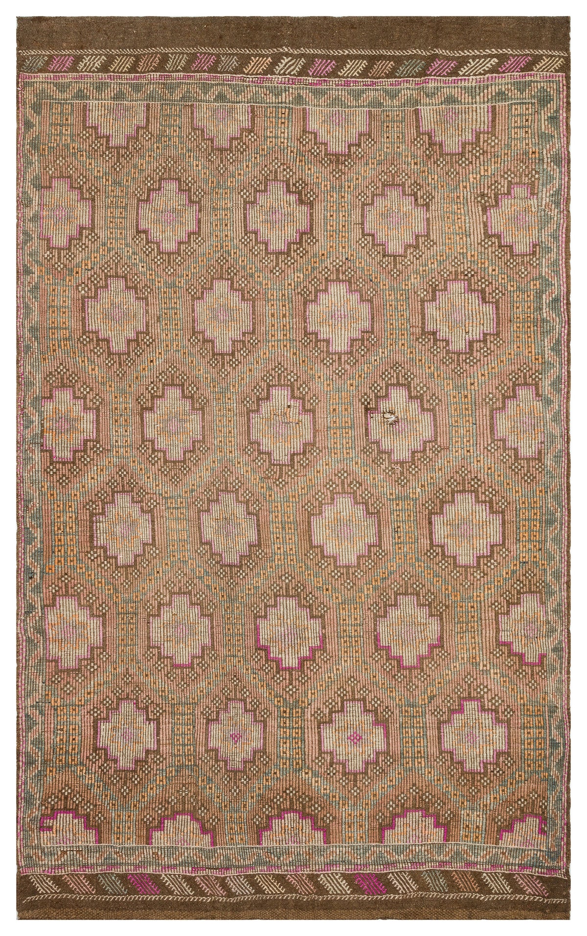 Geometric Over Dyed Kilim Rug 5&#39;11&#39;&#39; x 9&#39;8&#39;&#39; ft 180 x 294 cm