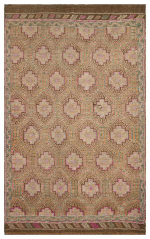 Geometric Over Dyed Kilim Rug 5'11'' x 9'8'' ft 180 x 294 cm