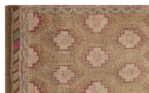 Geometric Over Dyed Kilim Rug 5'11'' x 9'8'' ft 180 x 294 cm