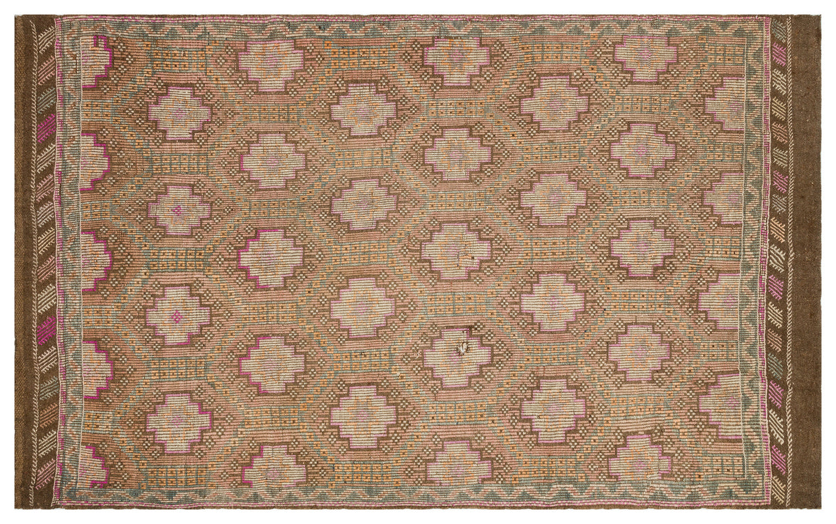 Geometric Over Dyed Kilim Rug 5&#39;11&#39;&#39; x 9&#39;8&#39;&#39; ft 180 x 294 cm