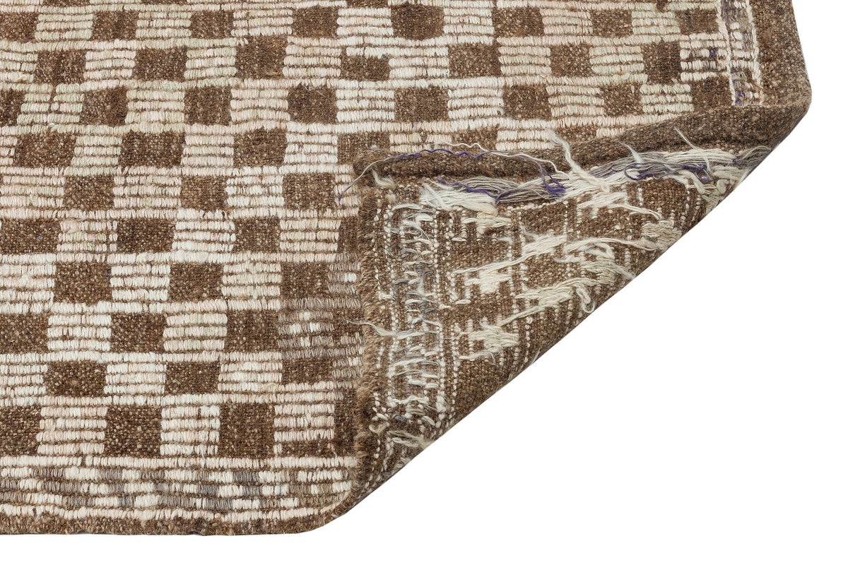 Geometric Over Dyed Kilim Rug 3&#39;1&#39;&#39; x 10&#39;6&#39;&#39; ft 95 x 320 cm