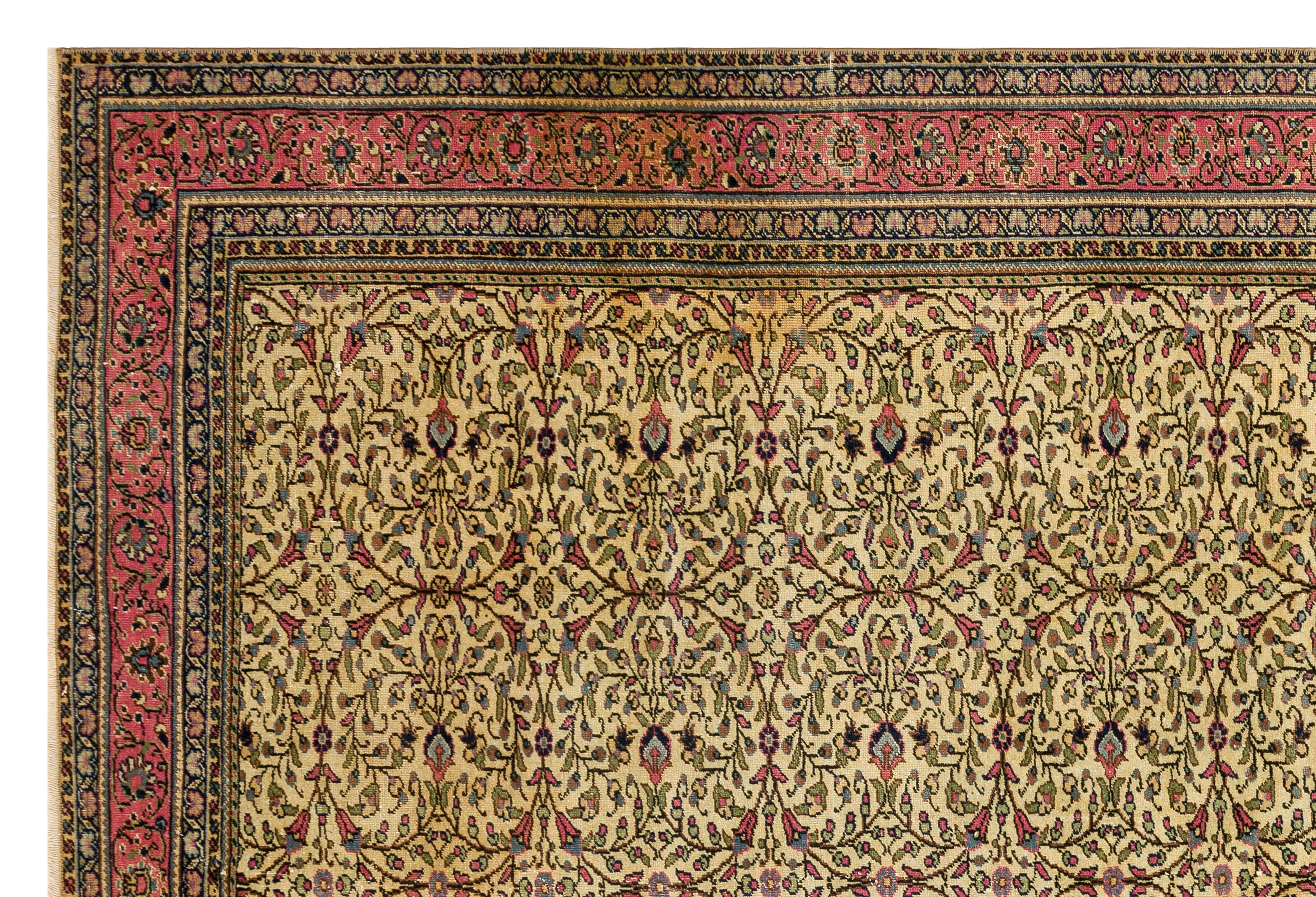 Natural Anatolium Turkish Vintage Rug 6'2'' x 9'2'' ft 189 x 280 cm