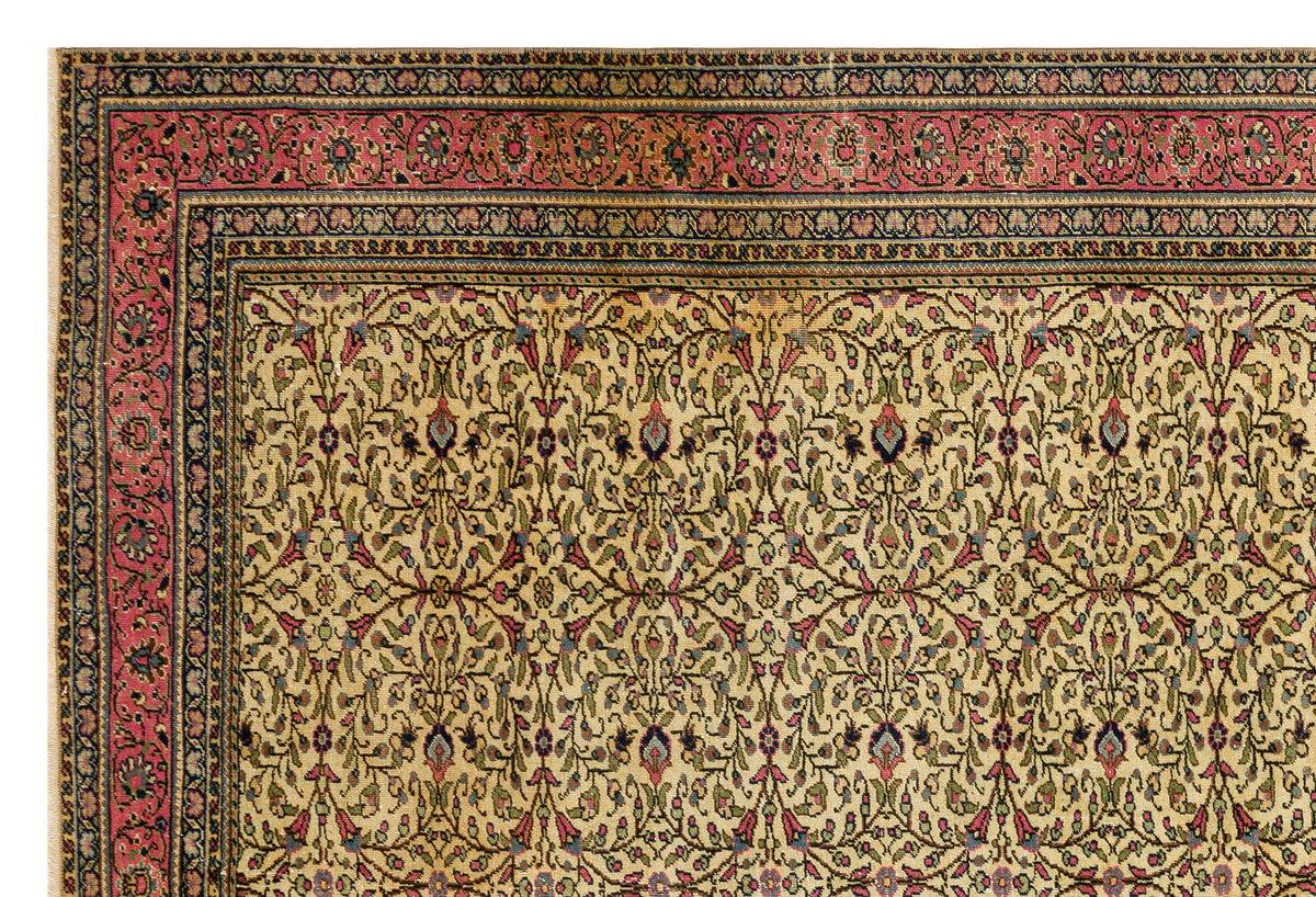 Natural Anatolium Turkish Vintage Rug 6&#39;2&#39;&#39; x 9&#39;2&#39;&#39; ft 189 x 280 cm