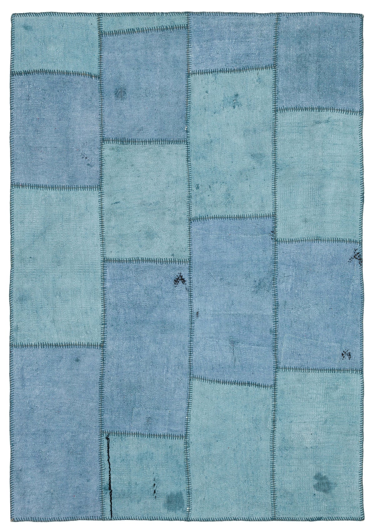 Natural Vintage Hemp Patchwork Rug  5&#39;1&#39;&#39; x 7&#39;4&#39;&#39; ft 155 x 223 cm