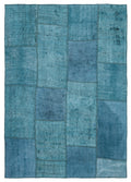Natural Vintage Hemp Patchwork Rug 5'3'' x 7'5'' ft 159 x 226 cm