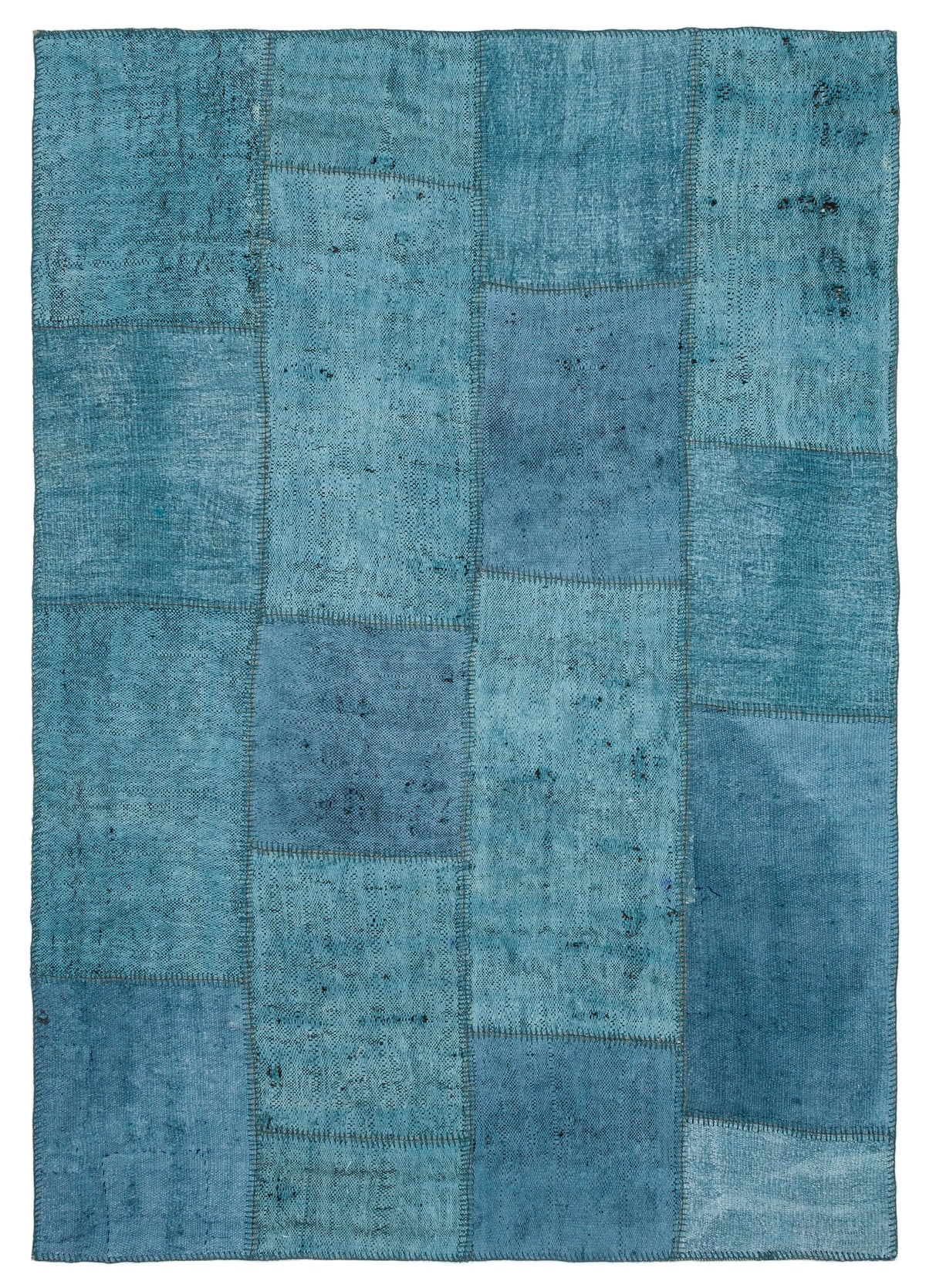 Natural Vintage Hemp Patchwork Rug 5&#39;3&#39;&#39; x 7&#39;5&#39;&#39; ft 159 x 226 cm