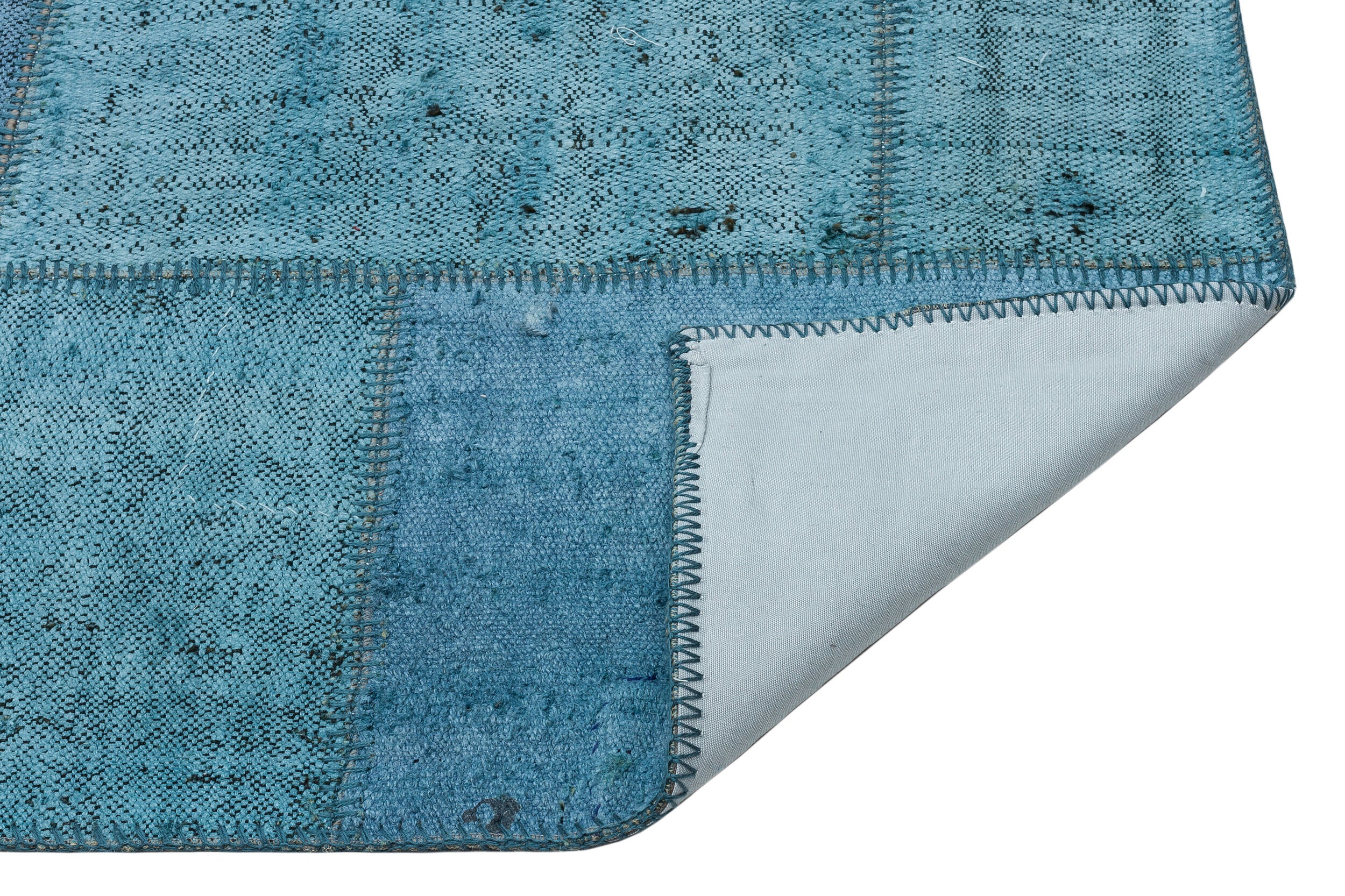 Natural Vintage Hemp Patchwork Rug 5'3'' x 7'5'' ft 159 x 226 cm