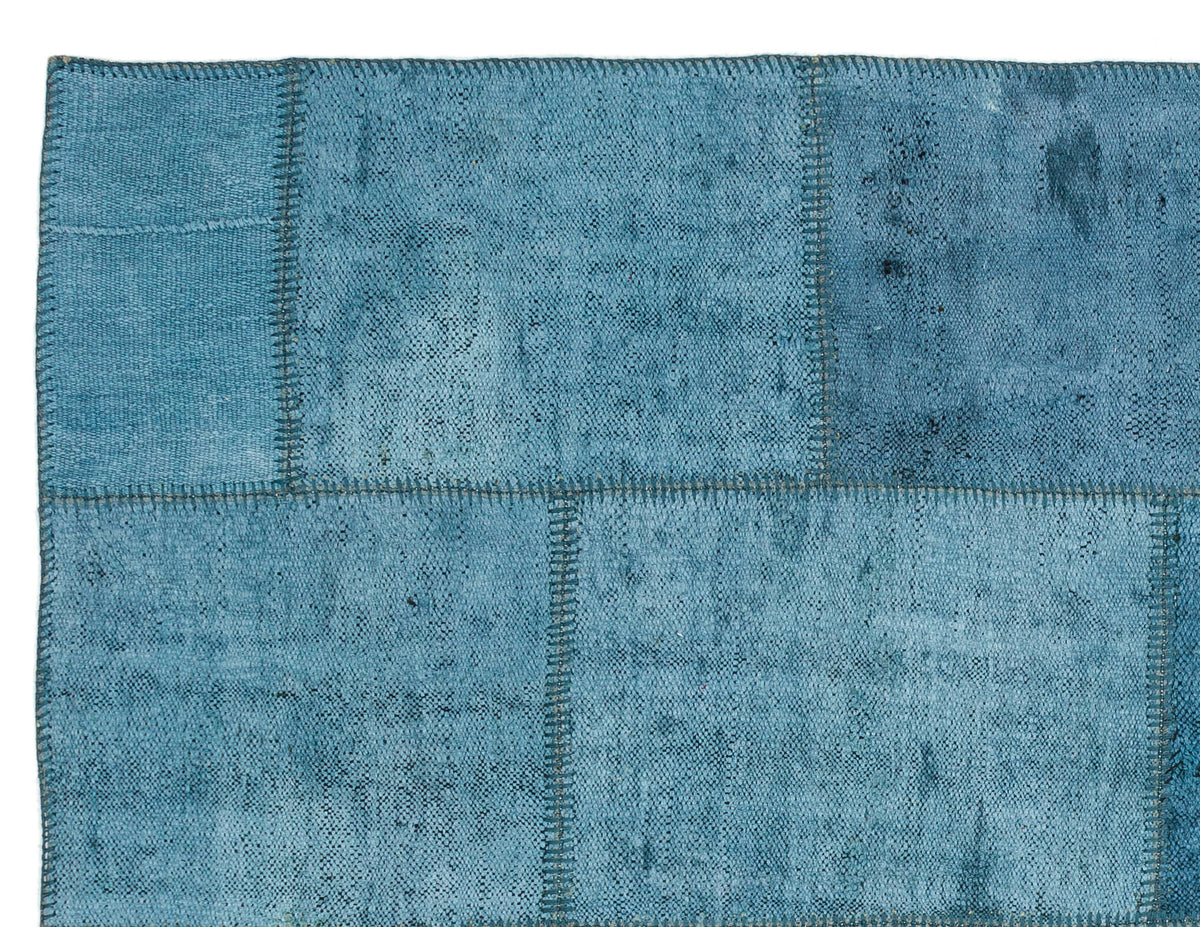 Natural Vintage Hemp Patchwork Rug 5&#39;1&#39;&#39; x 6&#39;11&#39;&#39; ft 156 x 211 cm