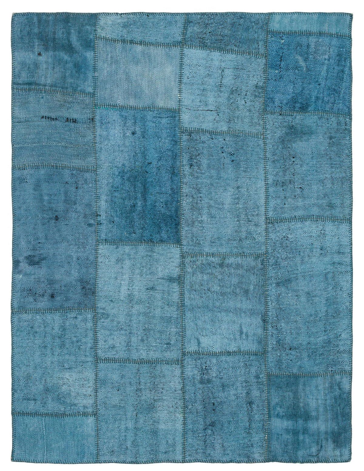 Natural Vintage Hemp Patchwork Rug 5&#39;1&#39;&#39; x 6&#39;11&#39;&#39; ft 156 x 211 cm