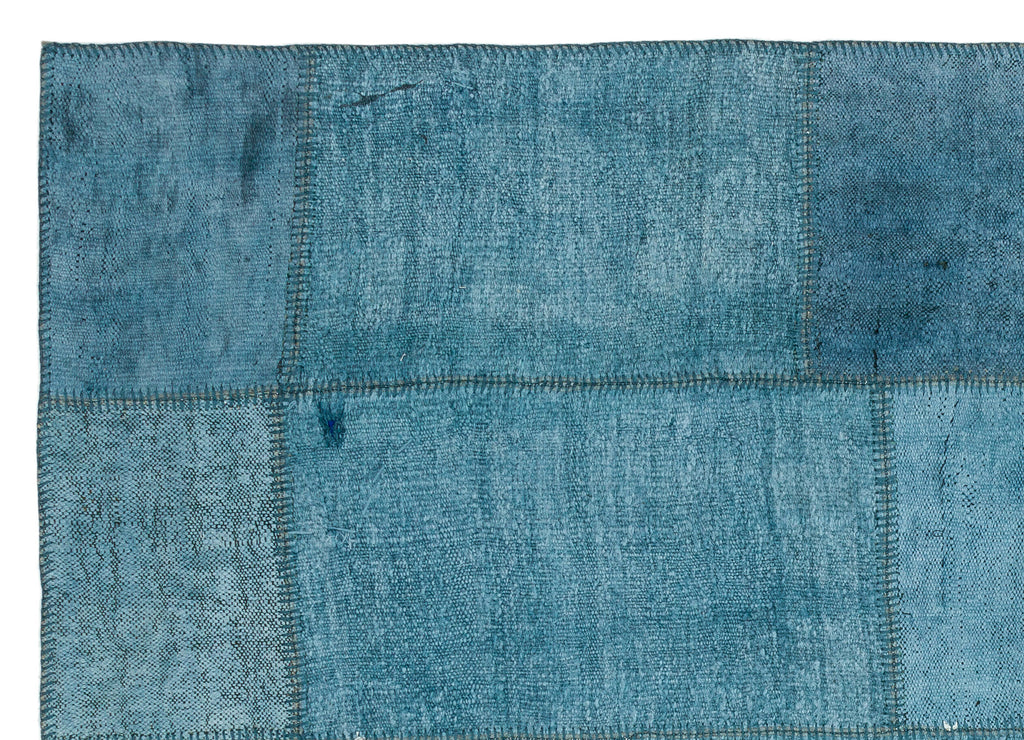 Natural Vintage Hemp Patchwork Rug  5'2'' x 7'4'' ft 157 x 224 cm