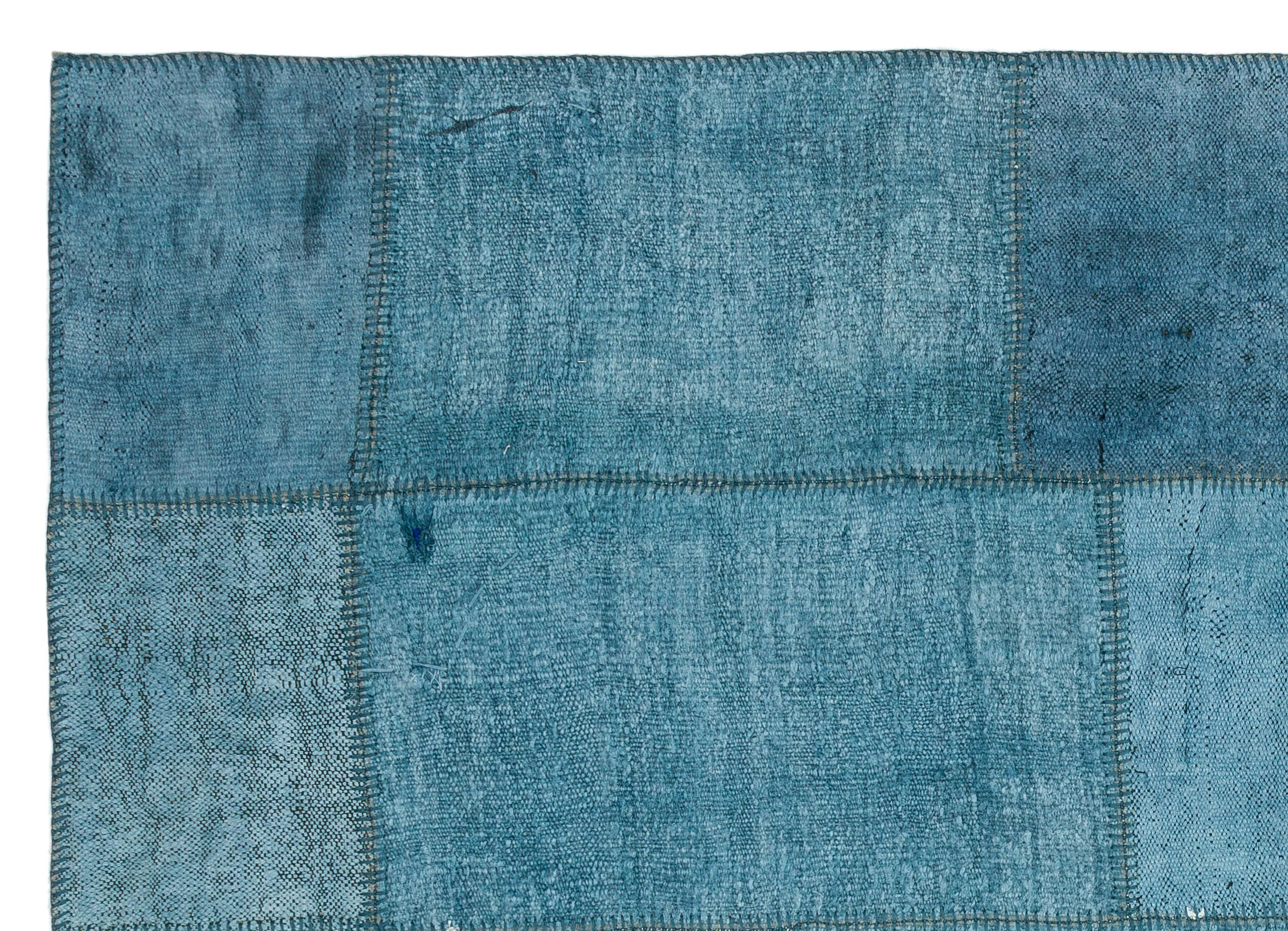 Natural Vintage Hemp Patchwork Rug  5'2'' x 7'4'' ft 157 x 224 cm