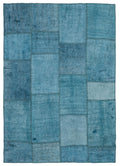 Natural Vintage Hemp Patchwork Rug  5'2'' x 7'4'' ft 157 x 224 cm