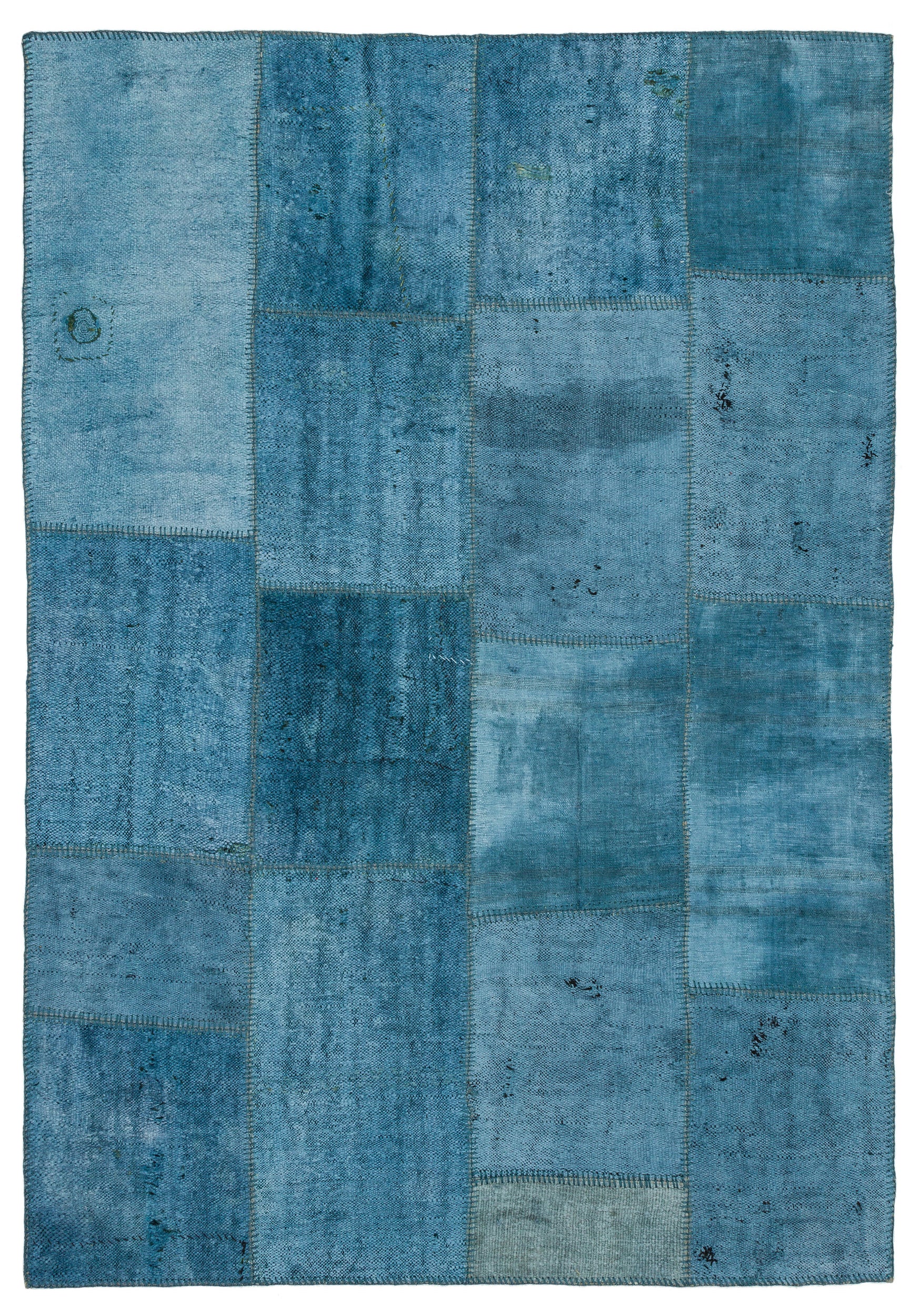 Natural Vintage Hemp Patchwork Rug  5'1'' x 7'5'' ft 156 x 226 cm