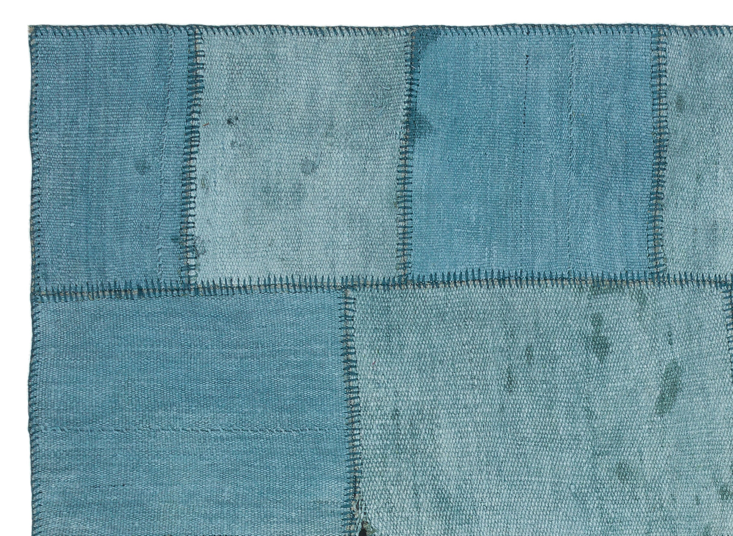 Natural Vintage Hemp Patchwork Rug  5'1'' x 7'1'' ft 155 x 217 cm