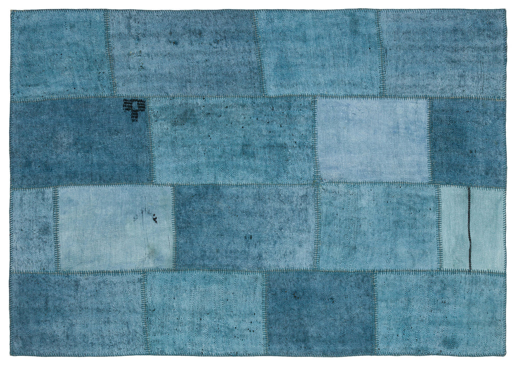Natural Vintage Hemp Patchwork Rug  5'1'' x 7'5'' ft 156 x 225 cm
