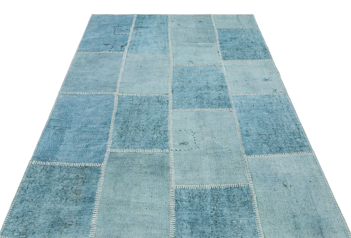 Natural Vintage Hemp Patchwork Rug  5&#39;1&#39;&#39; x 7&#39;3&#39;&#39; ft 154 x 220 cm
