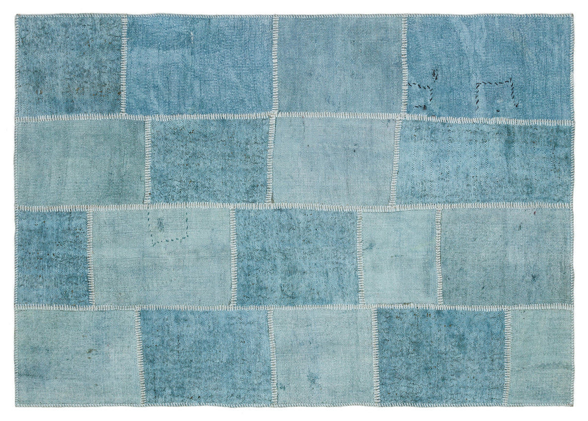 Natural Vintage Hemp Patchwork Rug  5&#39;1&#39;&#39; x 7&#39;3&#39;&#39; ft 154 x 220 cm