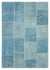 Natural Vintage Hemp Patchwork Rug  5'1'' x 7'3'' ft 154 x 220 cm