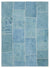 Natural Vintage Hemp Patchwork Rug  5'2'' x 7'4'' ft 157 x 224 cm