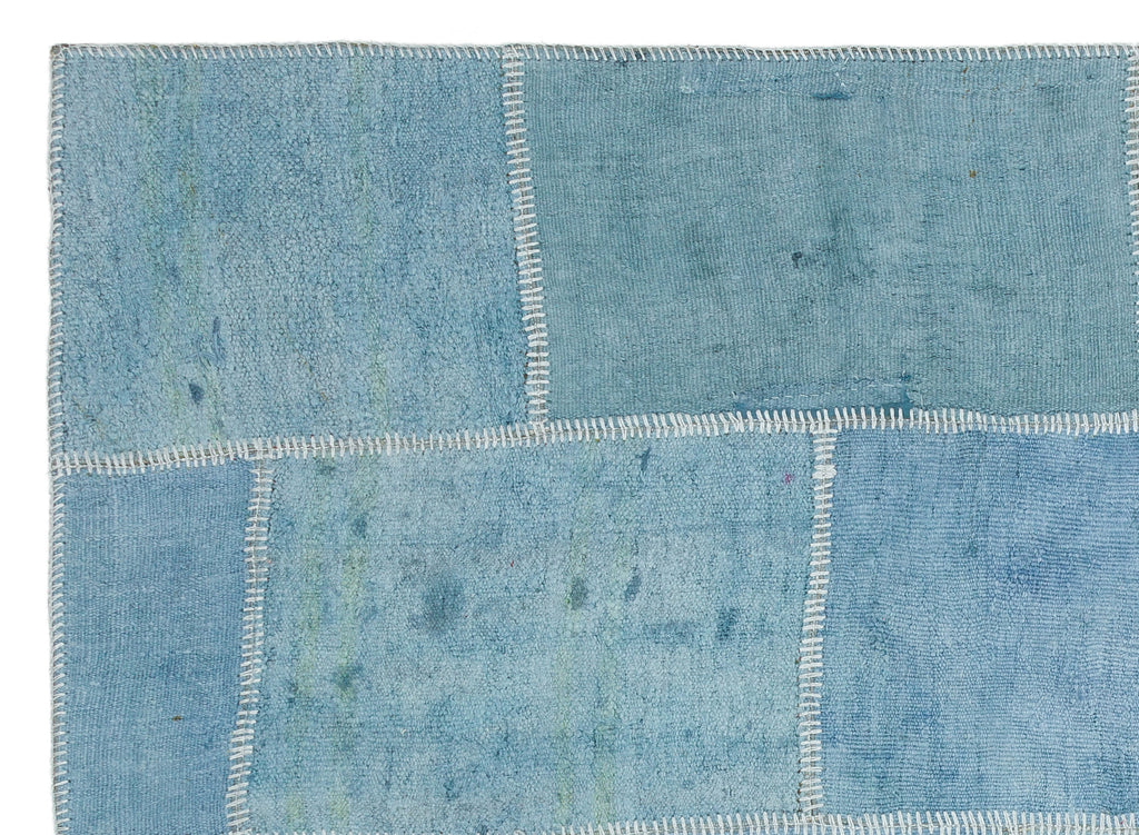 Natural Vintage Hemp Patchwork Rug  5'2'' x 7'4'' ft 157 x 224 cm
