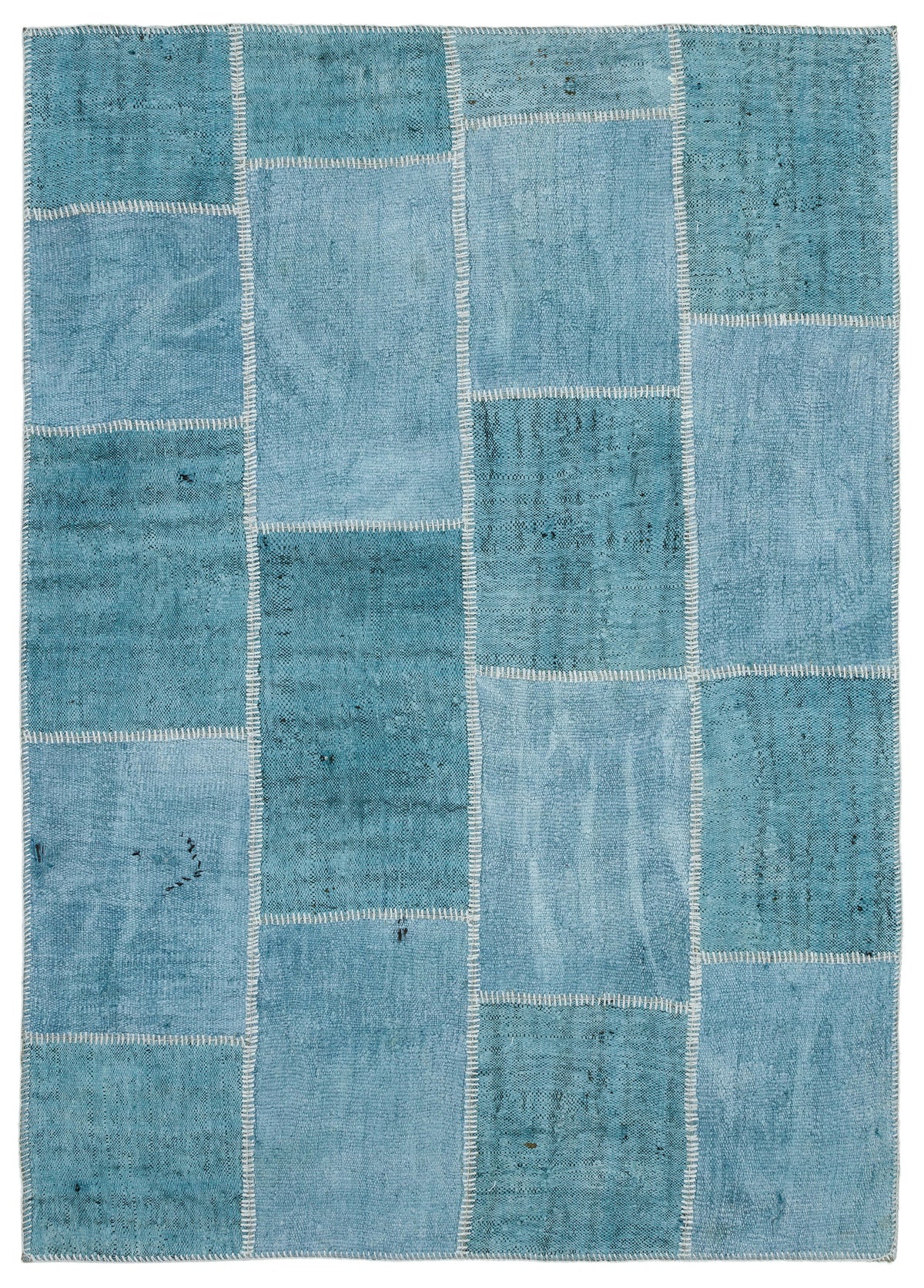 Natural Vintage Hemp Patchwork Rug  5&#39;2&#39;&#39; x 7&#39;3&#39;&#39; ft 158 x 222 cm