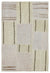 Natural Vintage Hemp Patchwork Rug 3'10'' x 5'9'' ft 118 x 175 cm