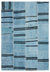 Natural Vintage Hemp Patchwork Rug 5'2'' x 7'6'' ft 158 x 229 cm