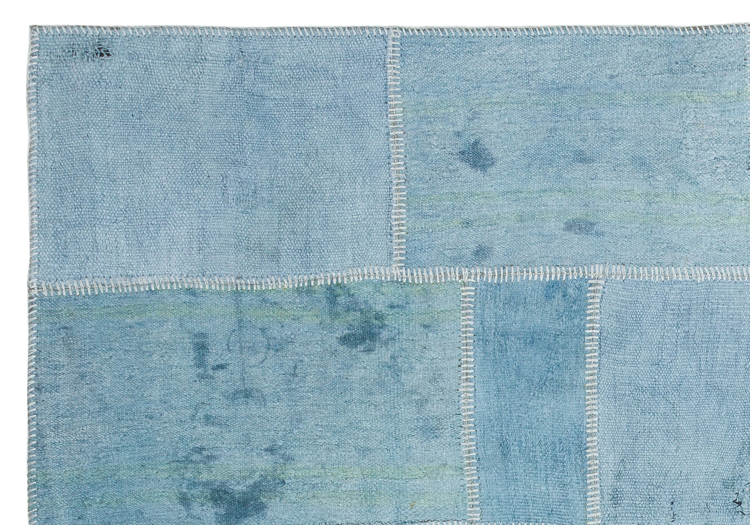 Natural Vintage Hemp Patchwork Rug 5'2'' x 7'6'' ft 158 x 228 cm