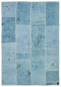Natural Vintage Hemp Patchwork Rug 5'2'' x 7'6'' ft 158 x 228 cm