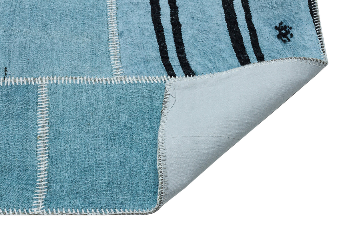 Natural Vintage Hemp Patchwork Rug 5&#39;3&#39;&#39; x 7&#39;5&#39;&#39; ft 159 x 227 cm