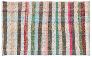 Chaput Over Dyed Kilim Rug 3'7'' x 5'8'' ft 108 x 173 cm