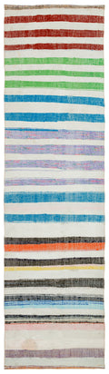 Chaput Over Dyed Kilim Rug 2'10'' x 10'3'' ft 87 x 312 cm