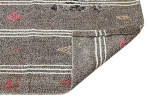 Chaput Over Dyed Kilim Rug 3'1'' x 6'11'' ft 93 x 211 cm