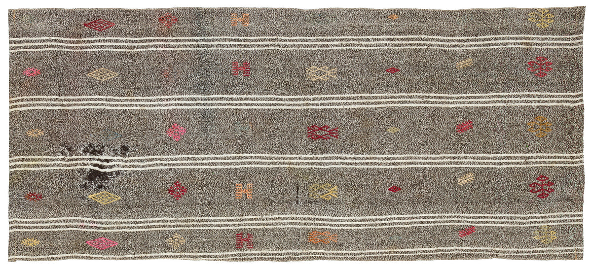 Chaput Over Dyed Kilim Rug 3&#39;1&#39;&#39; x 6&#39;11&#39;&#39; ft 93 x 211 cm