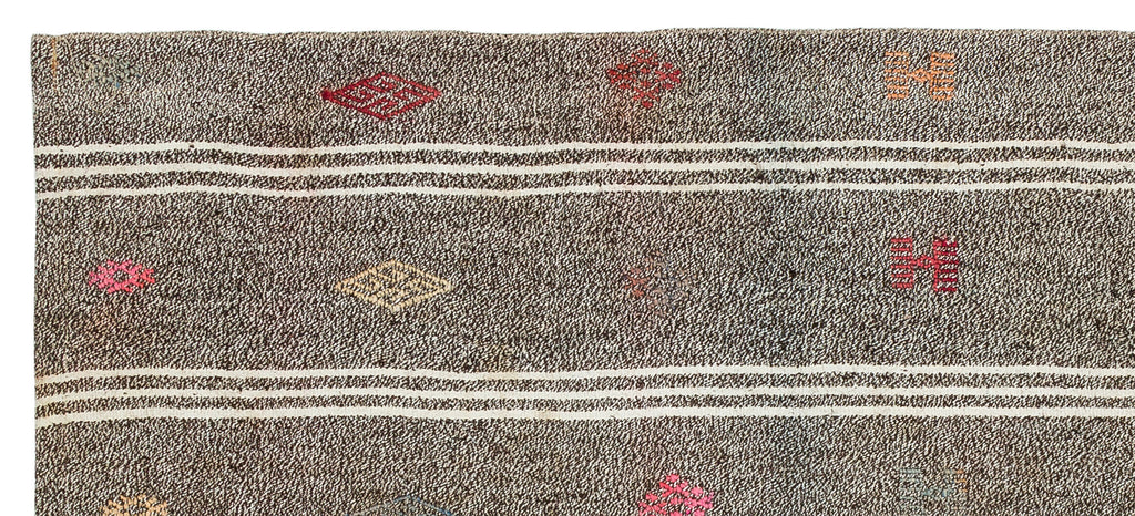 Chaput Over Dyed Kilim Rug 3'1'' x 6'11'' ft 93 x 211 cm