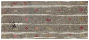 Chaput Over Dyed Kilim Rug 3'1'' x 6'11'' ft 93 x 211 cm