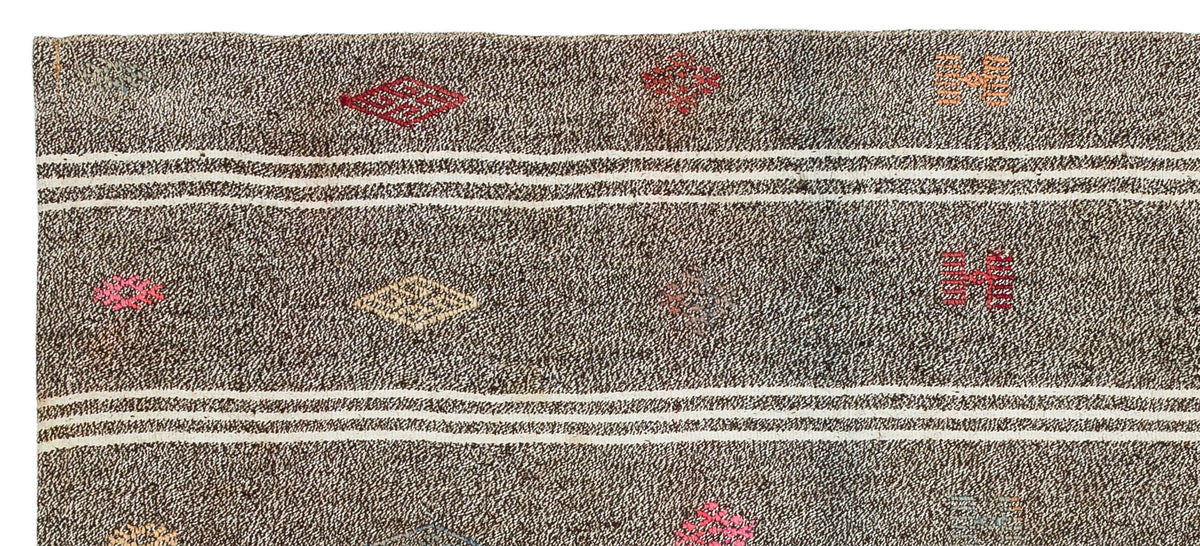 Chaput Over Dyed Kilim Rug 3&#39;1&#39;&#39; x 6&#39;11&#39;&#39; ft 93 x 211 cm