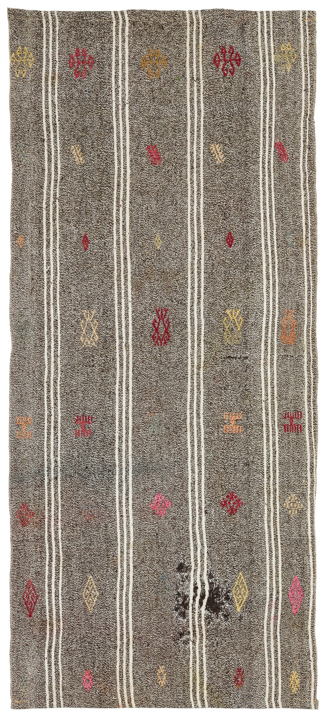 Chaput Over Dyed Kilim Rug 3&#39;1&#39;&#39; x 6&#39;11&#39;&#39; ft 93 x 211 cm