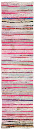 Chaput Over Dyed Kilim Runner 2'6'' x 10'1'' ft 77 x 307 cm