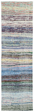 Chaput Over Dyed Kilim Rug 2'1'' x 7'4'' ft 64 x 224 cm